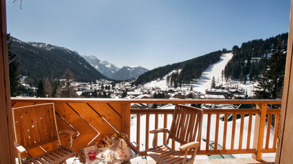 Inghams Italy Dolomites Madonna Di Campiglio Hotel Cristal Palace Superior Bedroom Balcony