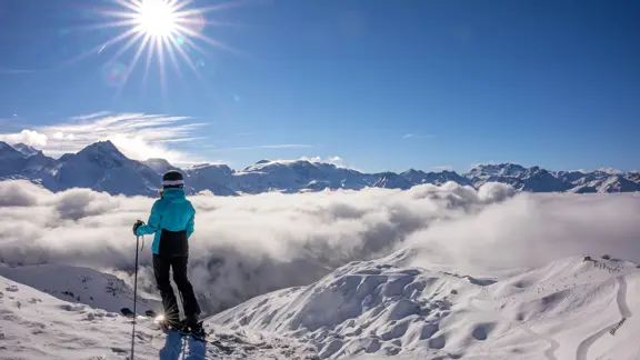 La Plagne Skiing with a view