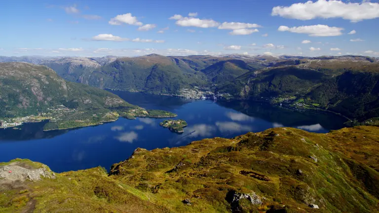 A scenic view of a landscape