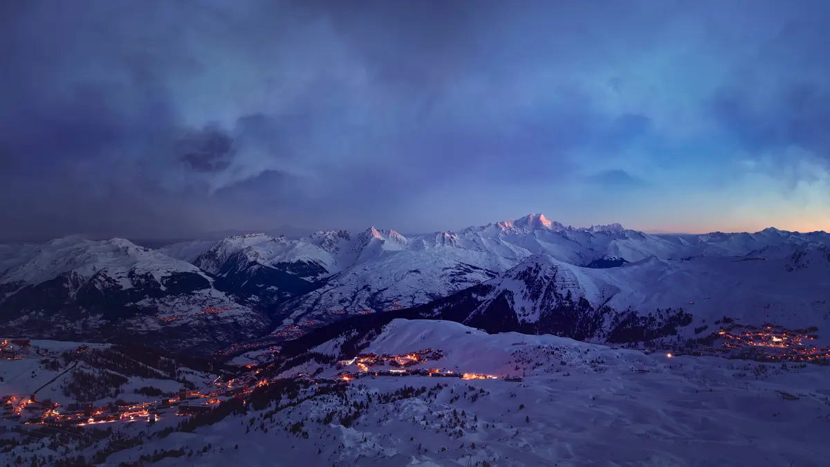 Beautiful night scene ©Office du Tourisme de la Grande Plagne