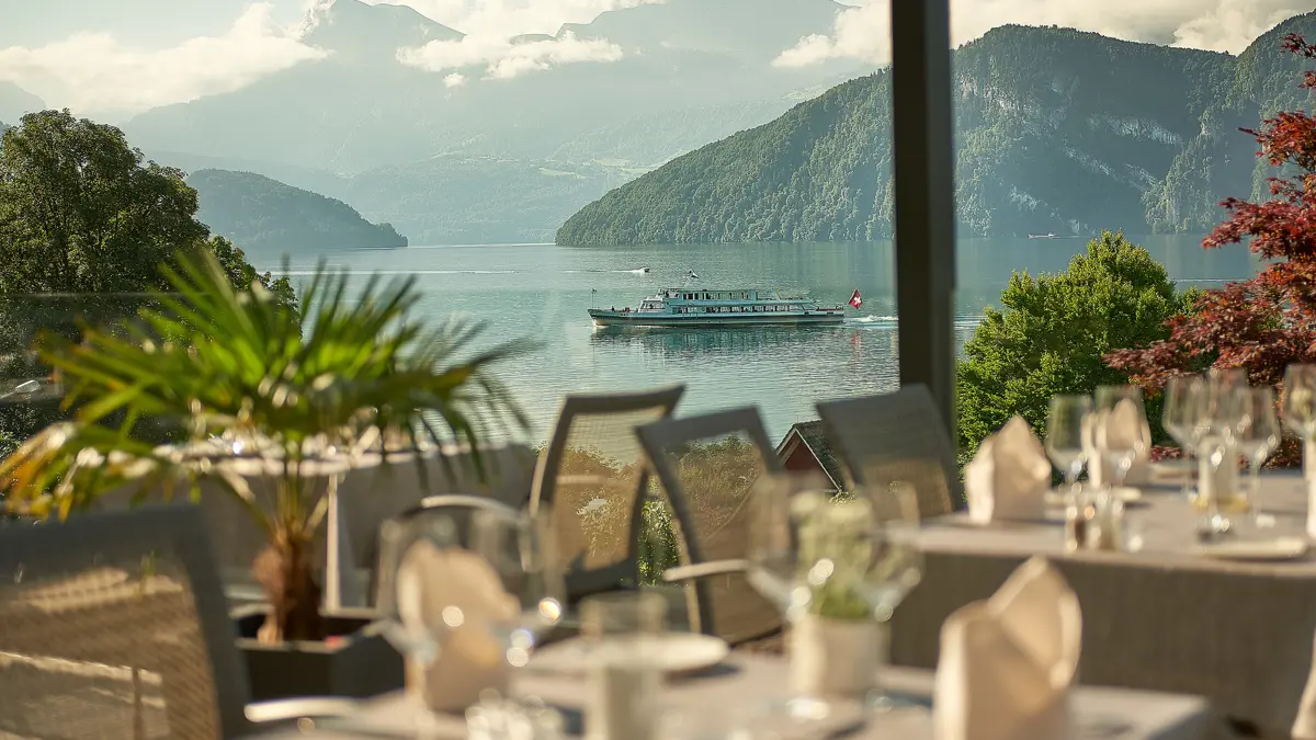 Hotel Alexander Weggis Restaurant Alexander Terrace 4