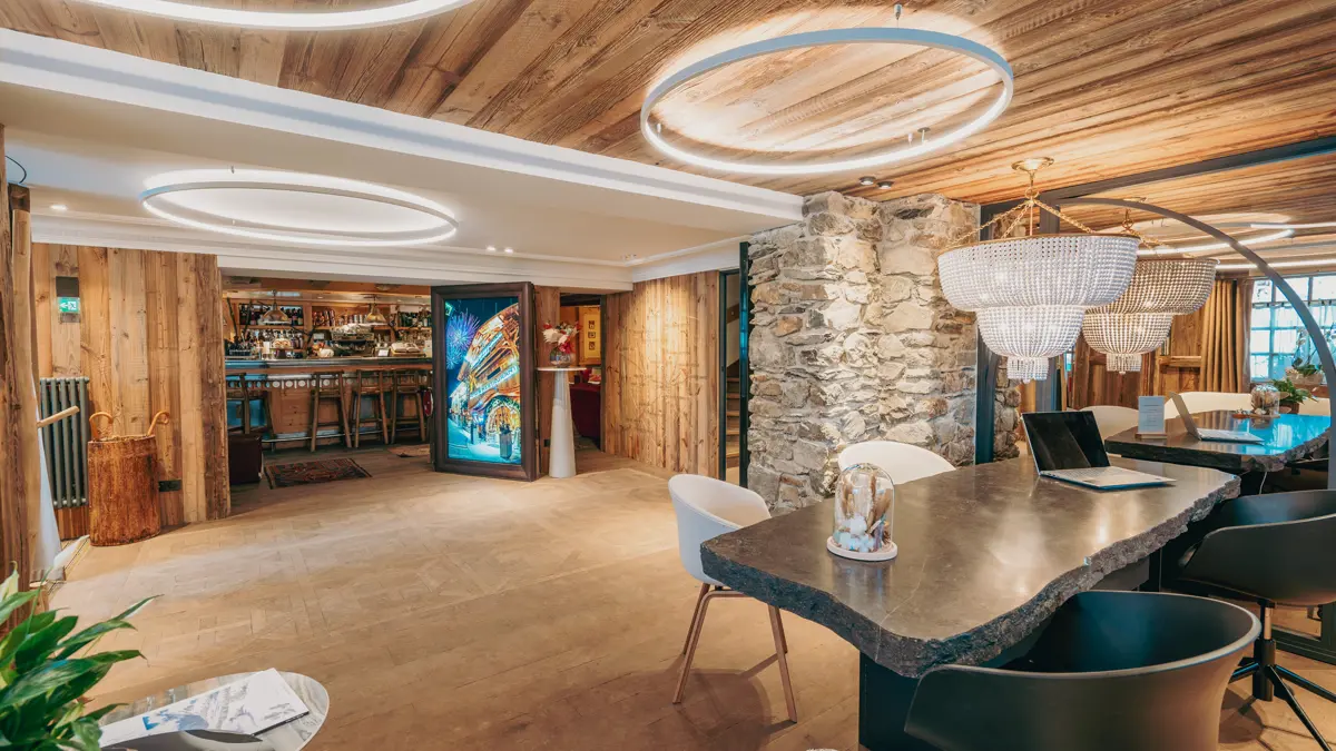 Hotel Chalet Mounier Les Deux Alpes Bar And Reception