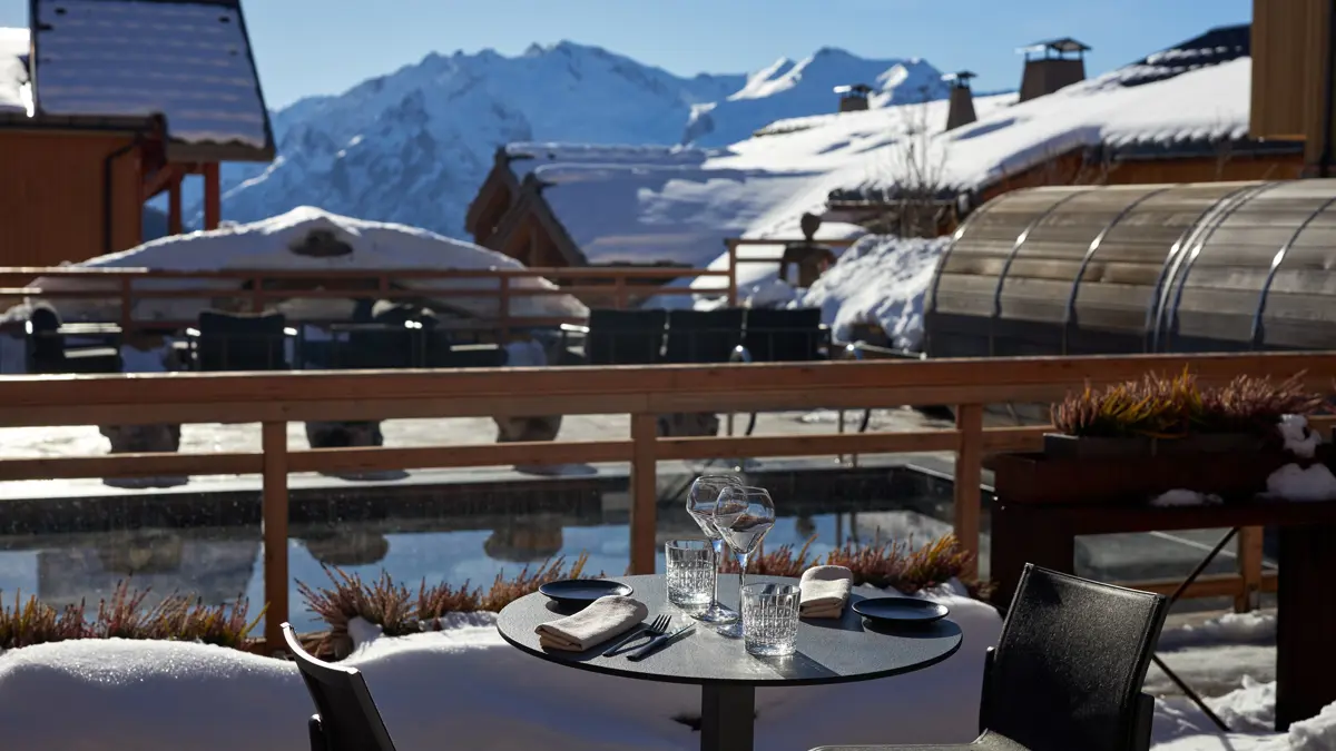 Grandes Rousses Hotel And Spa Alpe D'huez Restaurant Ferme D'hubert