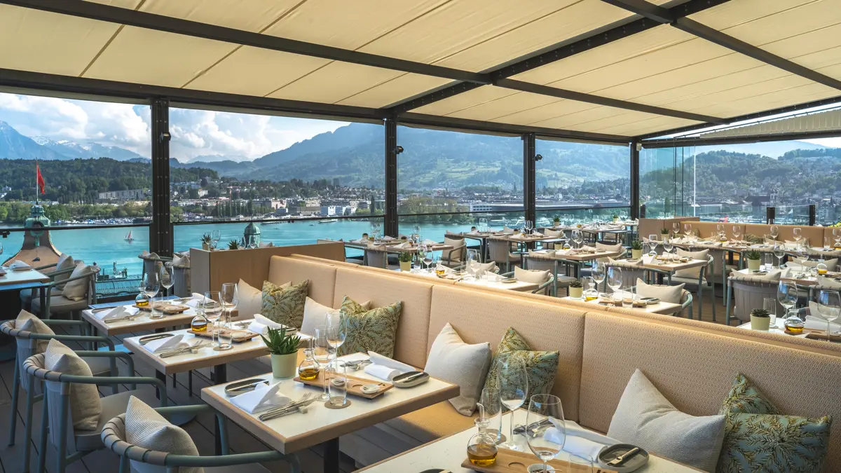 Hotel Montana Lucerne Scala Terrace Restaurant