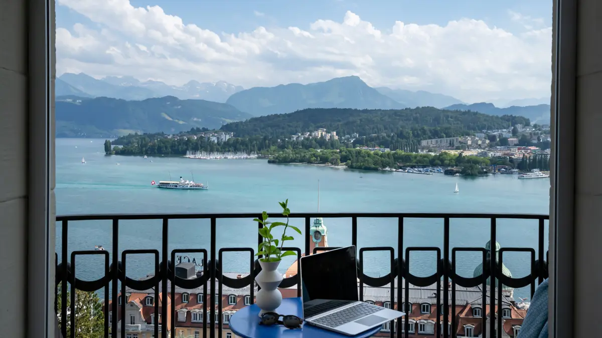 Hotel Montana Lucerne Balcony Lake Views