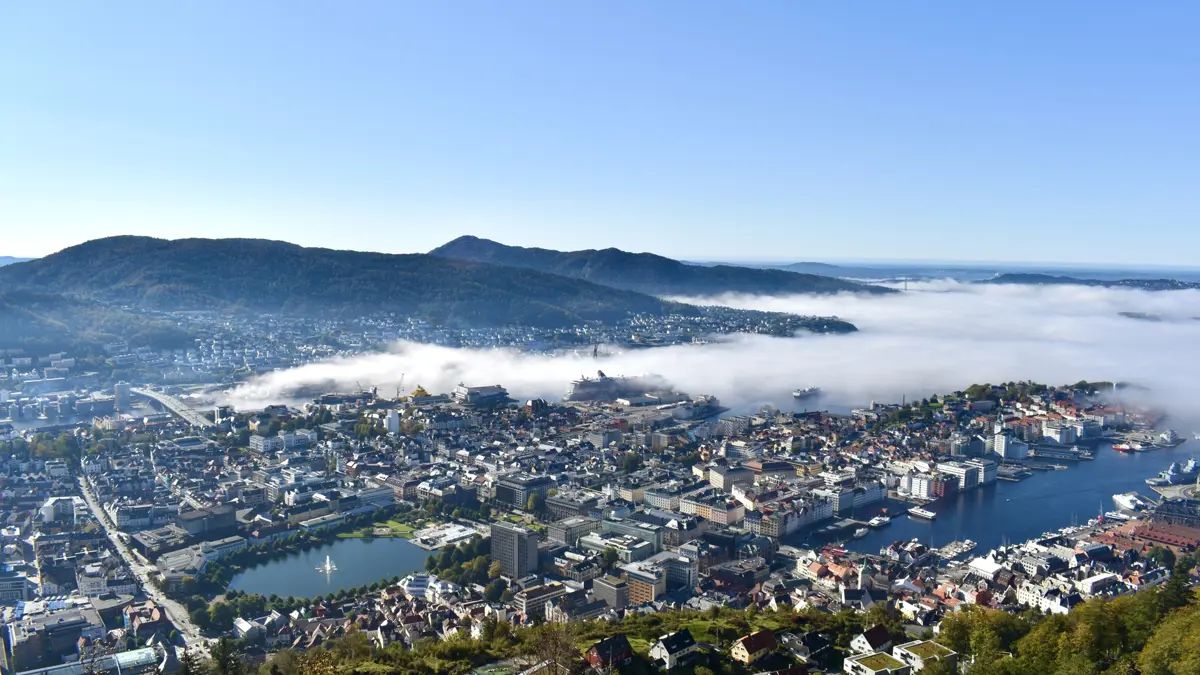 Bergen Norway View From Mount Floyen