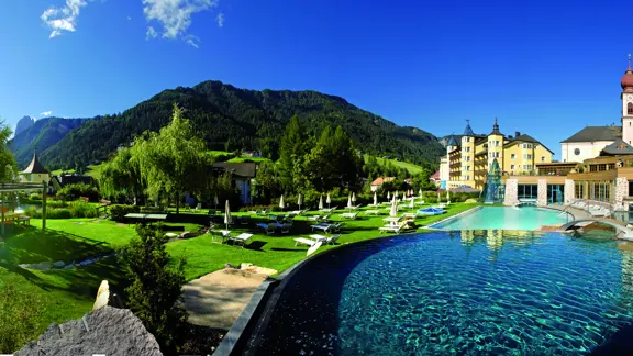Italy, Dolomites, Ortisei, Adler Spa Resort, Swimming Pools