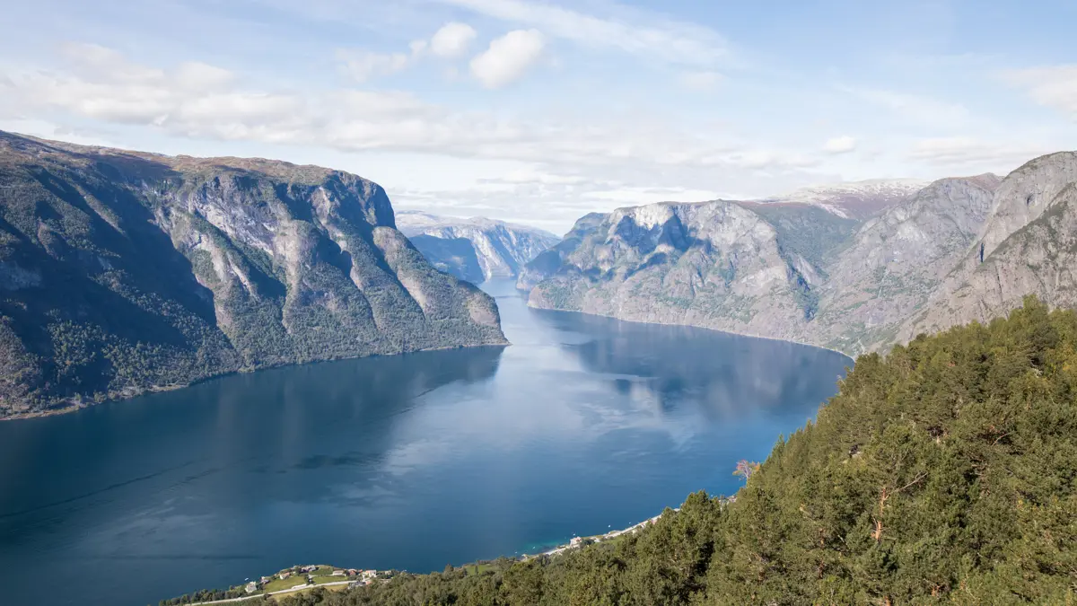 Flam Aurland Norway Aurlandsfjord