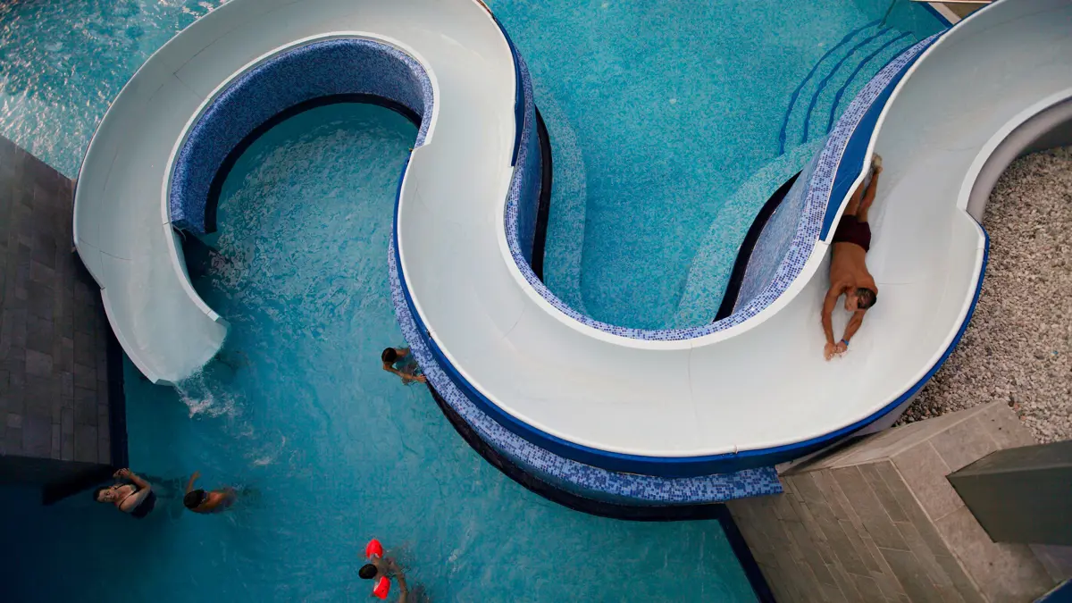 Garni Hotel Savica Lake Bled Slide At The Rikli Balance Hotel Pool