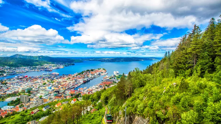 A scenic view of a landscape