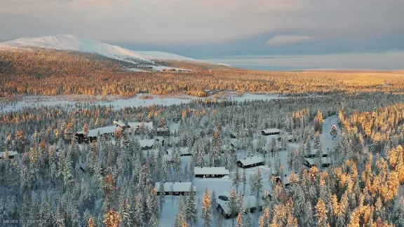 Yllasrinne Cabins Yllas Aerial Image