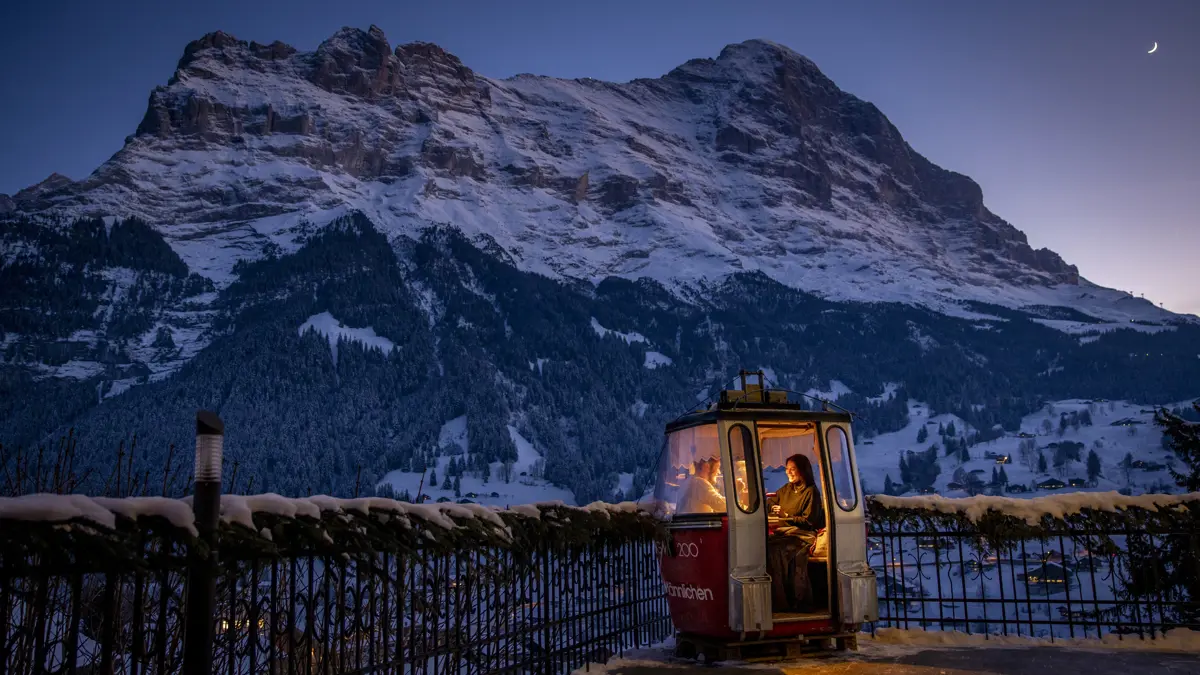 Hotel Belvedere Grindelwald Fondue Gondola