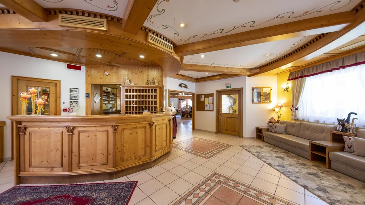 Inghams Italy Dolomites Canazei Hotel Cristallo Reception