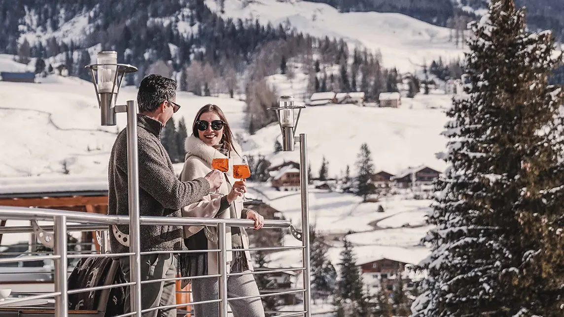 Hotel Ciasa Soleil La Villa Dolomites Italy Terrace (2)
