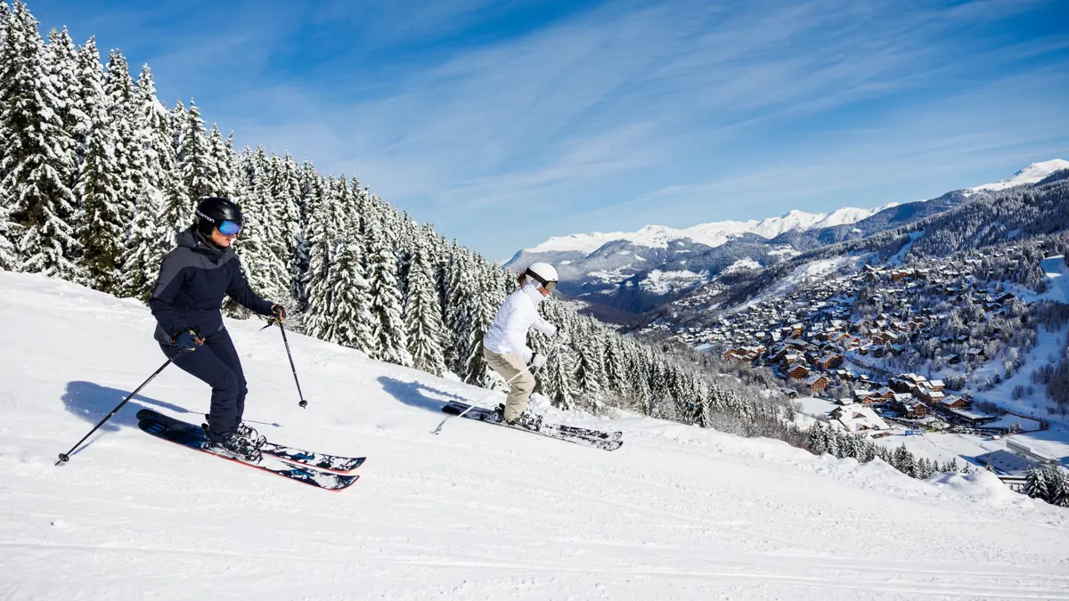 Meribel Three Valleys France Skiers 2