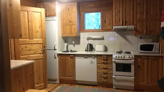 Typical cabin kitchen area