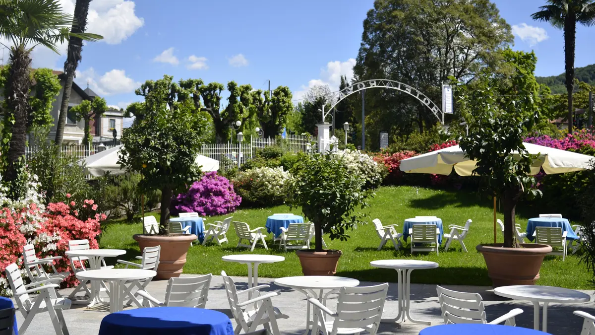 Hotel Royal, Stresa, Lake Maggiore, Terrace