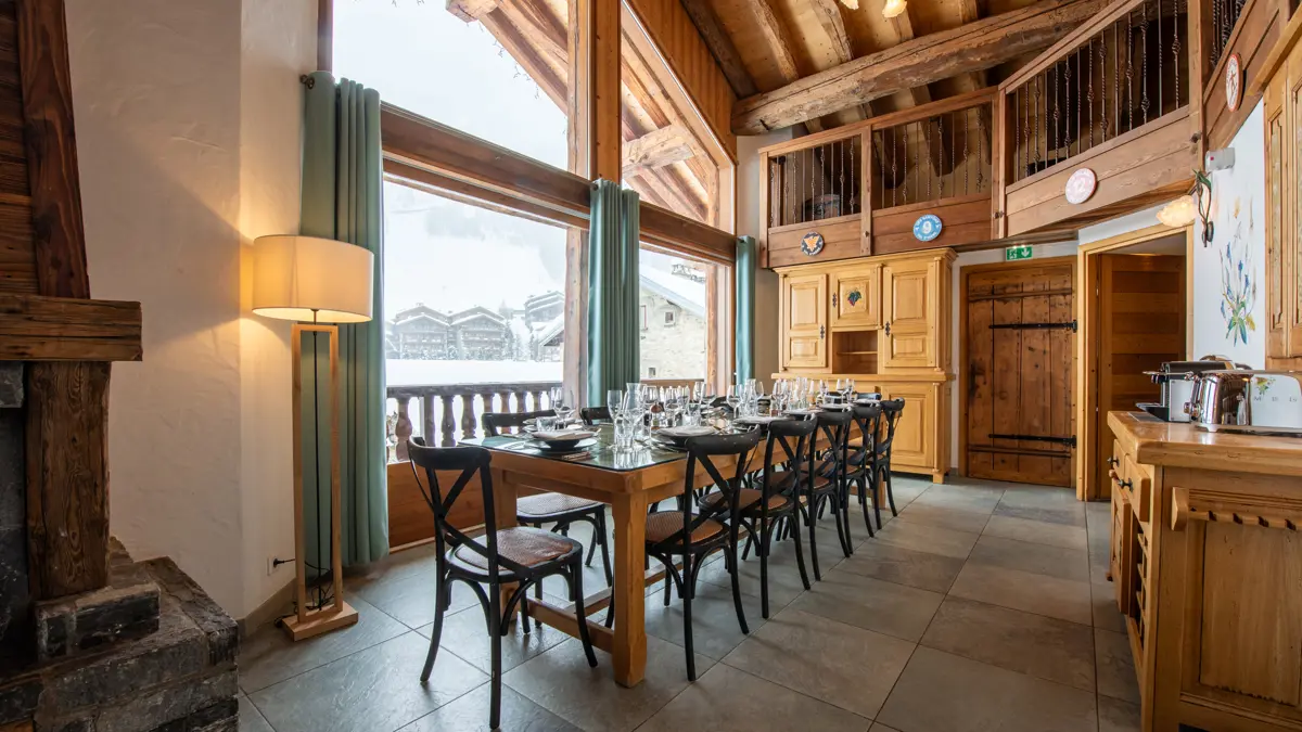 Chalet La Rocheure Valdisere Dining Area 3