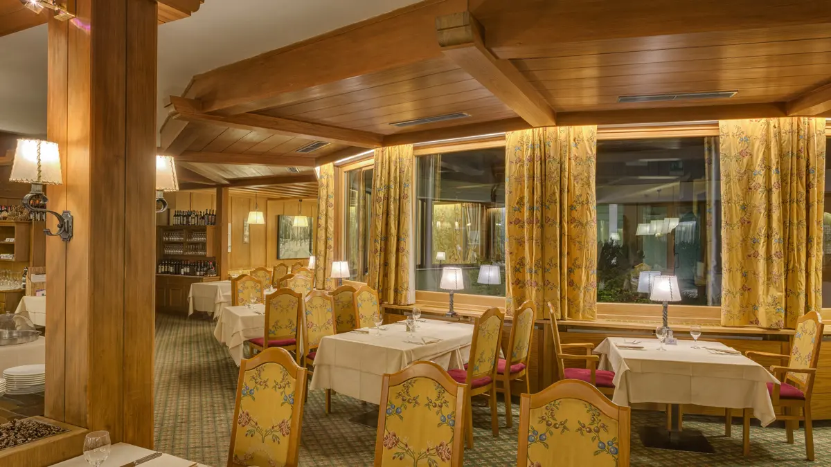 Italy, Dolomites, Selva, Hotel Antares, Restaurant
