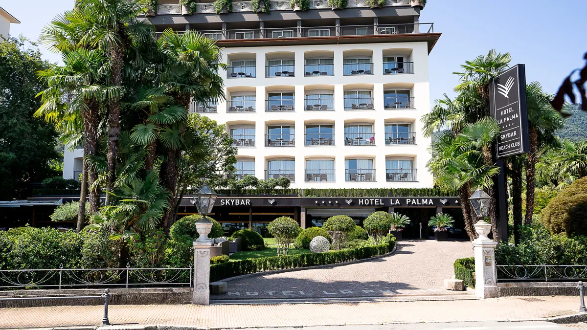 Hotel La Palma, Stresa, Lake Maggiore, Front Entrance