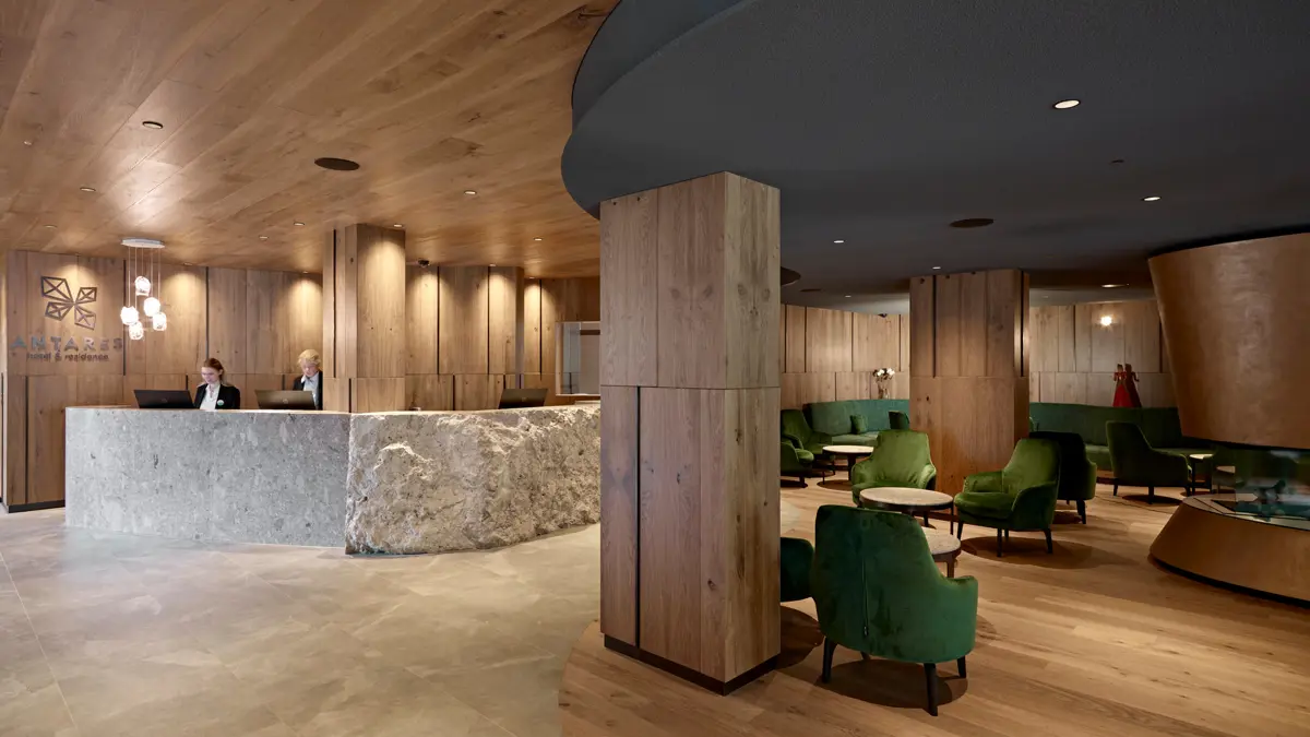 Inghams , Dolomites, Selva, Hotel Antares, Reception