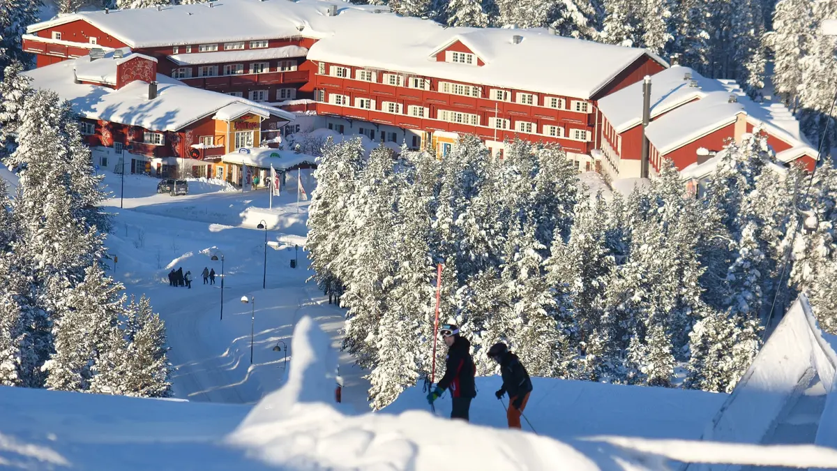 Crazy Reindeer Hotel Levi Exterior Aerial