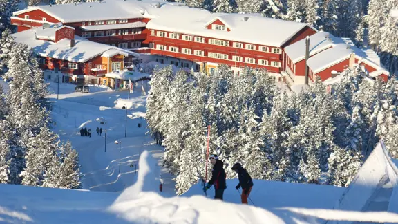 Crazy Reindeer Hotel Levi Exterior Aerial