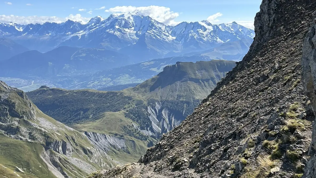 La Clusaz Mont Blanc View From The La Trou De La Mounche Self Guided Walk