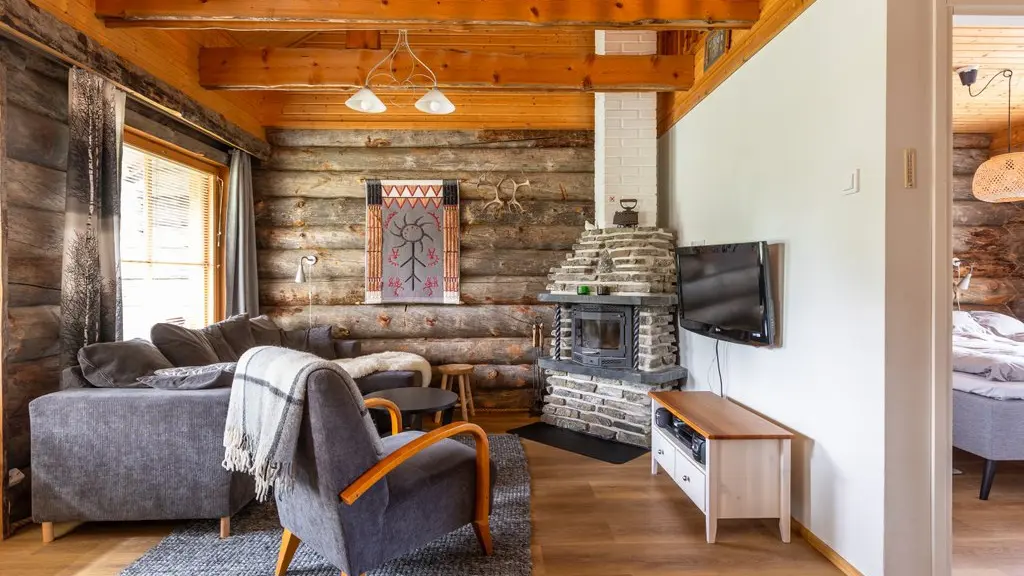 Levi Log Cabins Levi Lomailevi E18 Cabin Lounge