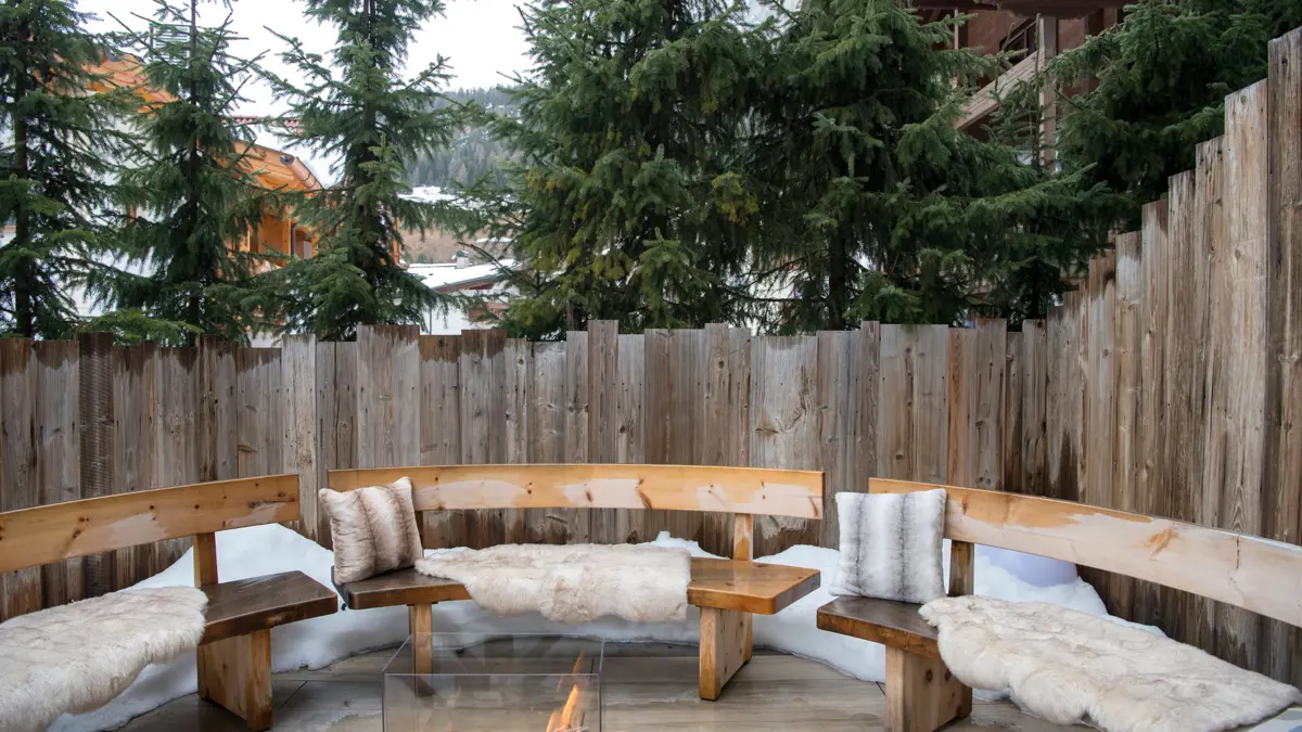 Inghams Italy Dolomites Selva Hotel Villa Anna Outdootr Firepit