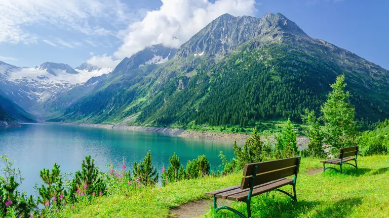 A scenic view of a landscape