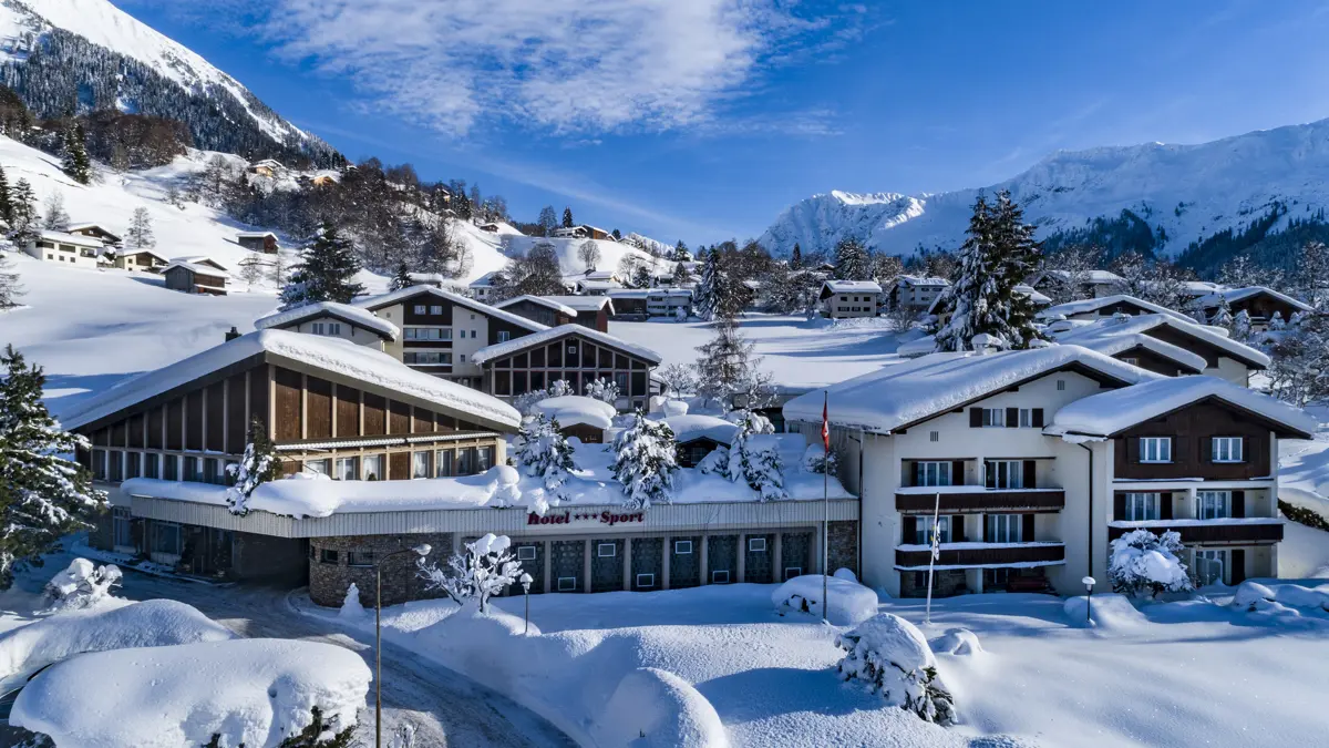 Hotel Sport Klosters Exterior Winter