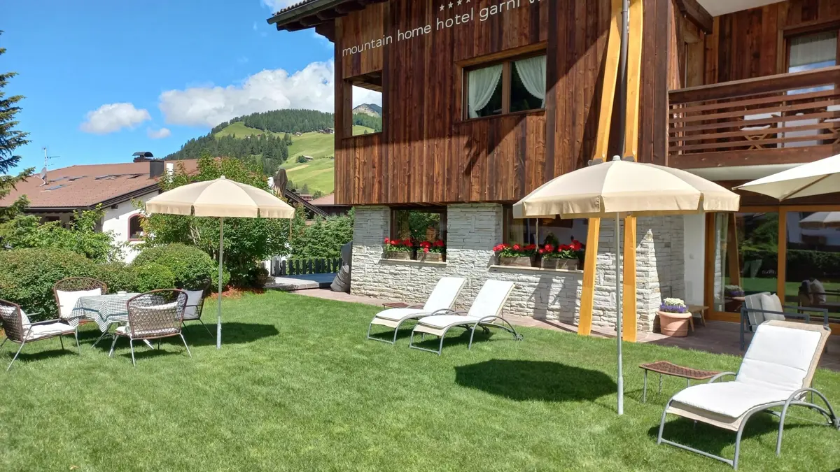 Dolomites, Selva, Mountain Home Garni Villa Anna, Garden