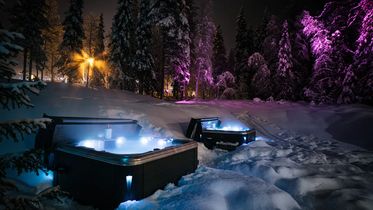 Levi Black Apartments Levi Outdoor Hot Tub