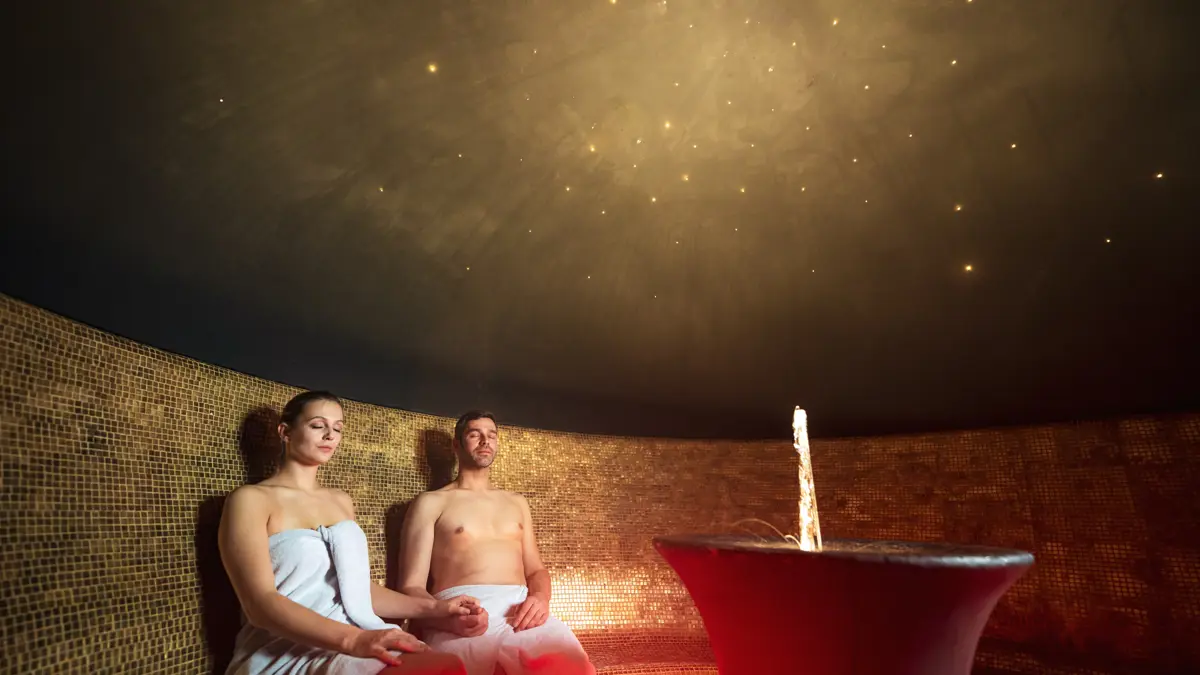 Italy, Dolomites, Selva, Hotel Stella, Steam Room