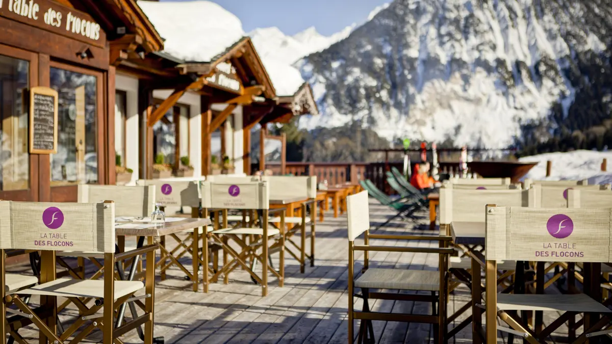 Hotel Les Flocons Courchevel Terrace 2