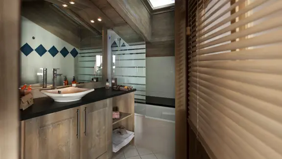 Typical apartment bathroom