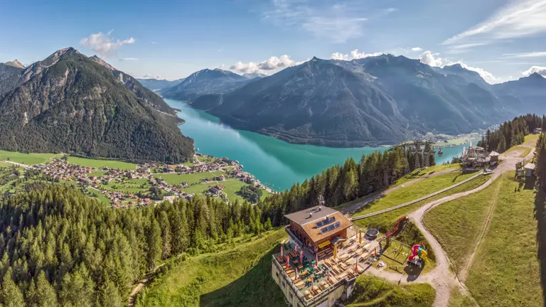 A scenic view of a landscape