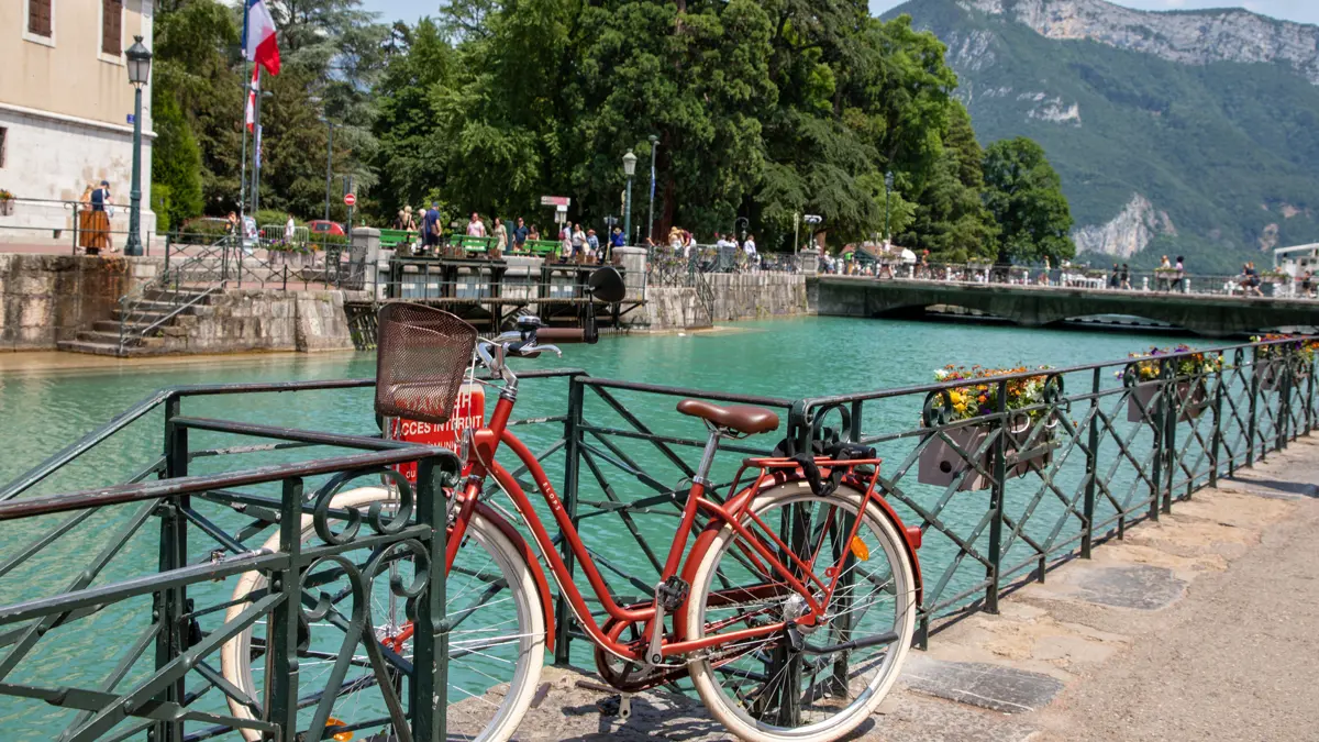 Lake Annecy French Alps Cycling