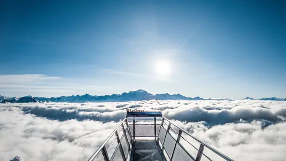 La Clusaz Balme Footbridge Viewing Platform