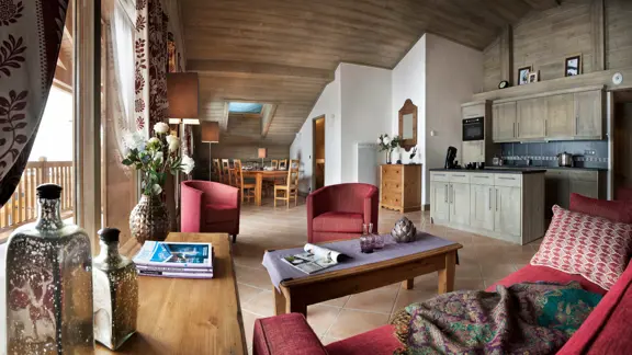 Typical apartment lounge area