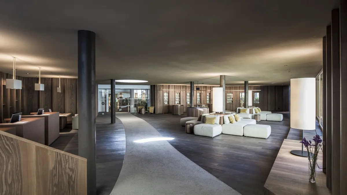 Italy, Dolomites, Ortisei, Adler Spa Resort, Reception