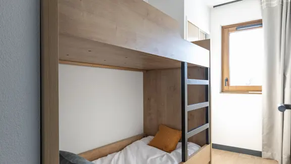 Typical apartment bunk beds