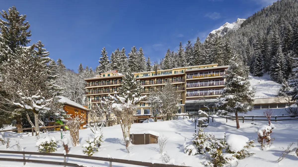 Hotel Beausite Park And Spa Wengen Building Exterior Daytime