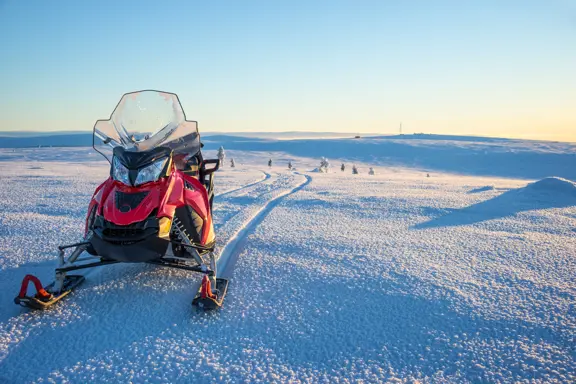 Saariselka Finland Snowmobile