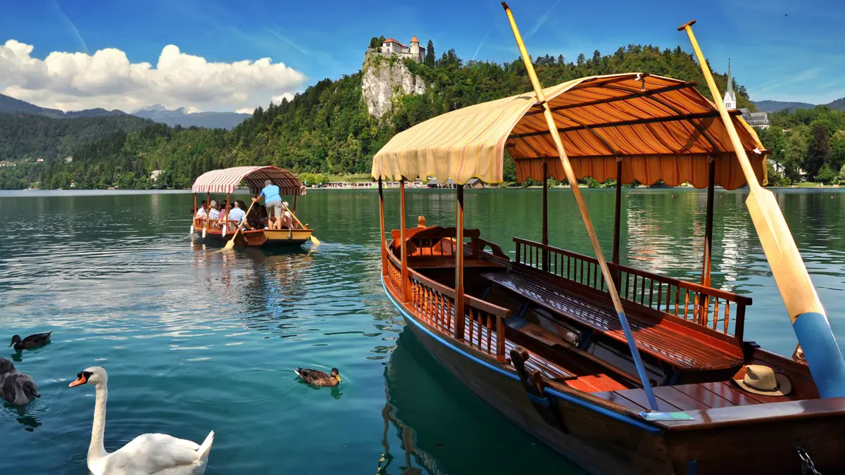 Lake Bled Pletna Gondola Shutterstock