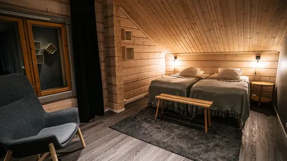 Typical apartment twin bedroom