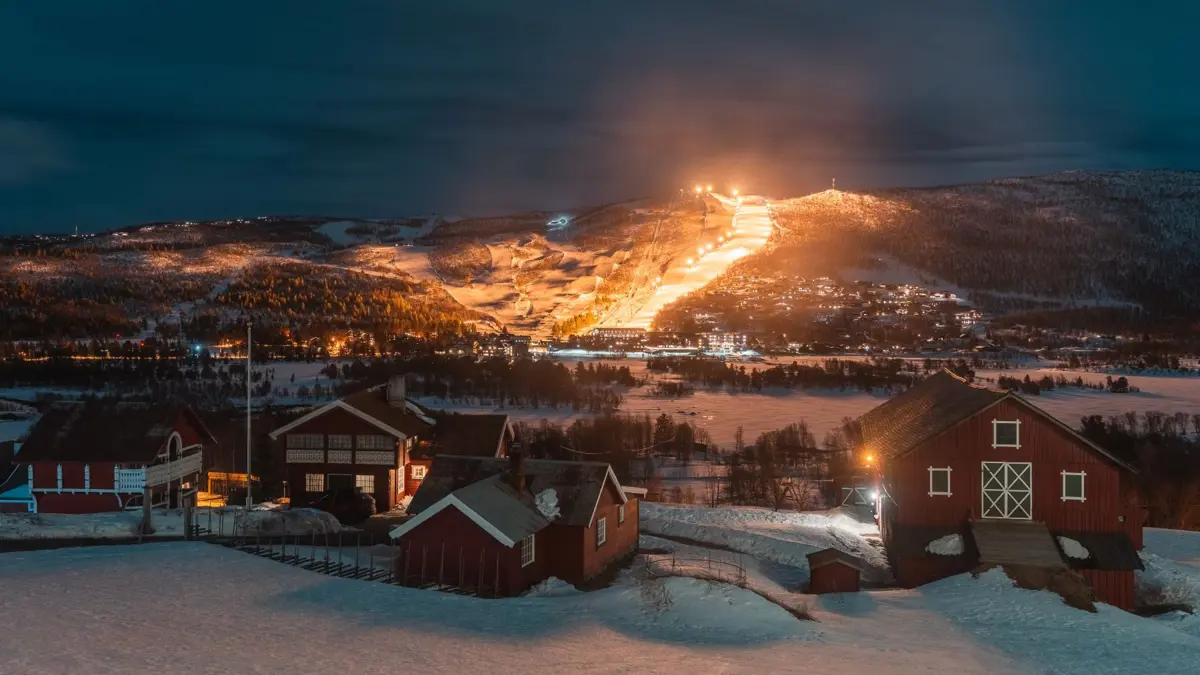 Ustedalen Hotel Geilo Evening Exterior Shot