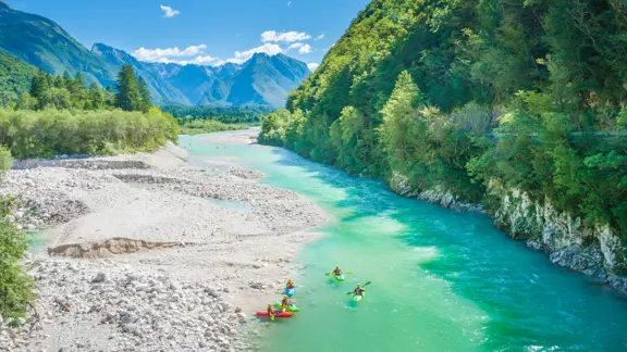 Bovec Kayaking on Soča river