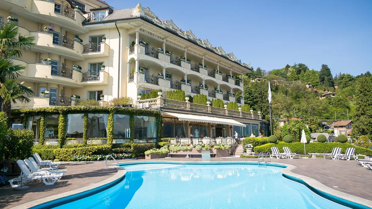 Villa E Palazzo Aminta Stresa Swimming Pool Exterior Rear View